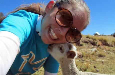 Henning travels to Peru, using selfies to record her trip