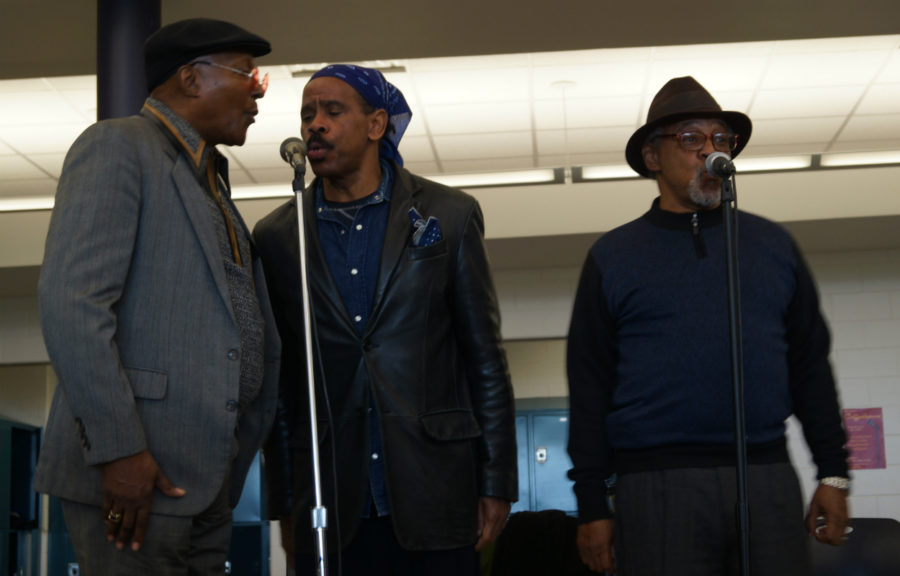 The Persuasions dazzle students at assembly