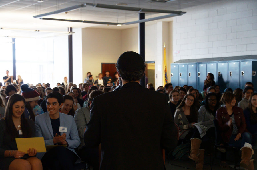 Student favorite, P.J. Bracco, delivers Career Day keynote speech reflecting on his journey