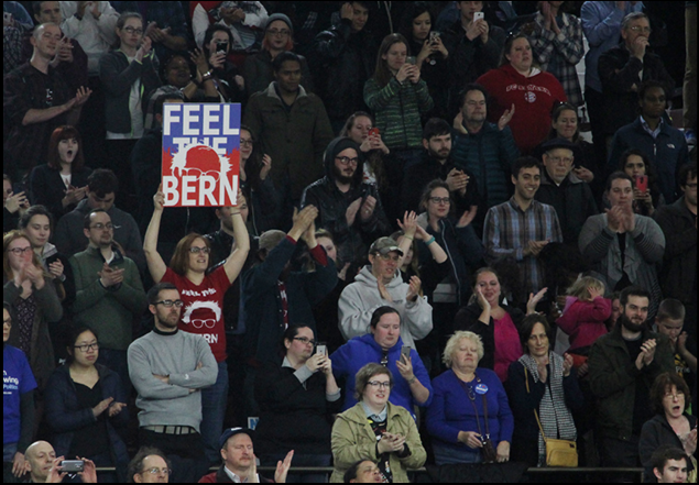 Bernie Sanders at a campaign appearance in Philadelphia last week.