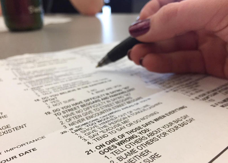 Compatibility tests were distributed during homeroom on Jan. 11.