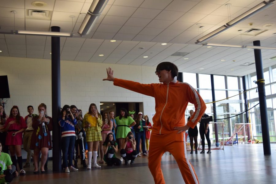 Students participated in the annual Halloween costume parade during lunch and activity period.
