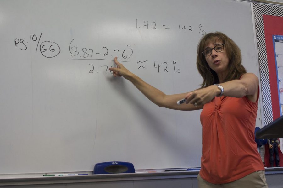 Math teacher Cheryl Vetser taught at four other schools before CHS, including the Allied Academy of Health and Science and Brookdale Community College.