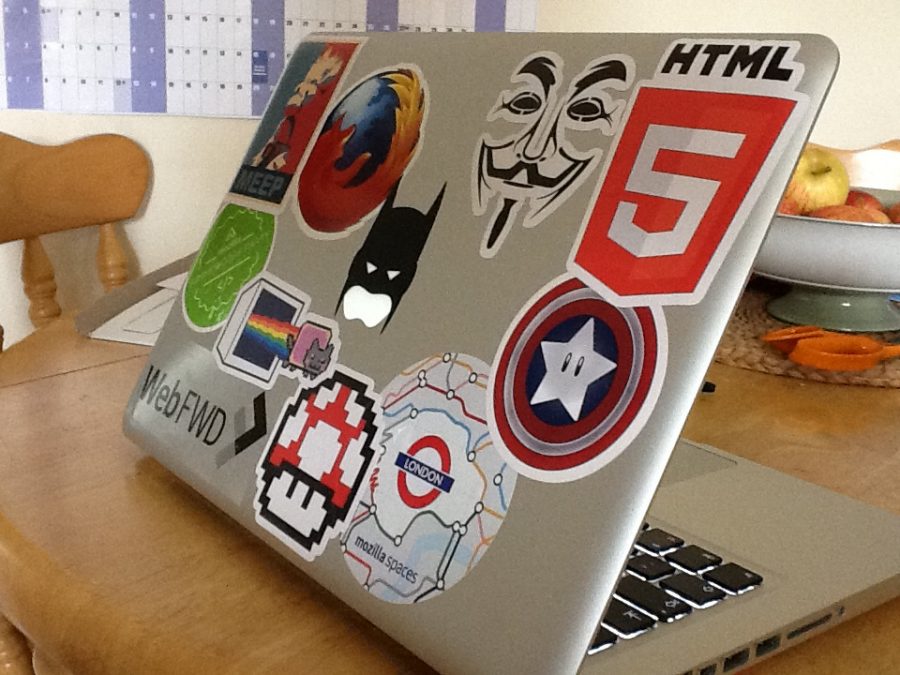  The sticker trend has recently expanded and can be found on, not only cars, but the faces of laptops, too.