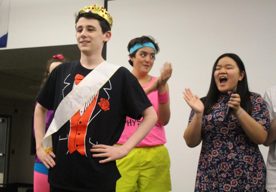 Freshman Jake Polvino of Tinton Falls was crowned Mr. CHS, earning 75 Spring Spirit Week points for his class.