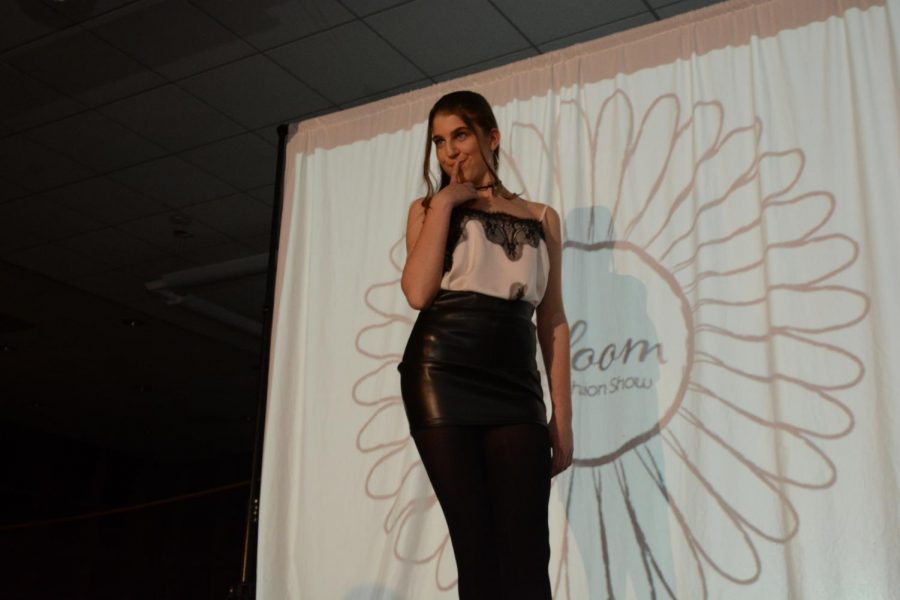 Junior Emily Toro of Manalapan models for the first store of the show, Dor L’Dor. Dor L’Dor has seven locations across New York and New Jersey, including Red Bank and Sea Girt, according to their website. 