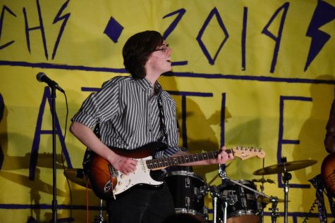 Senior Ryan Swanson of Manasquan performs at Battle of the Bands
2019. Due to the school closure and government restrictions, this event
will not happen this year.