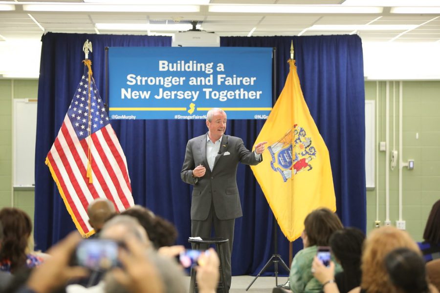 New Jersey Governor Phil Murphy at a town hall meeting.
https://creativecommons.org/licenses/by/2.0/