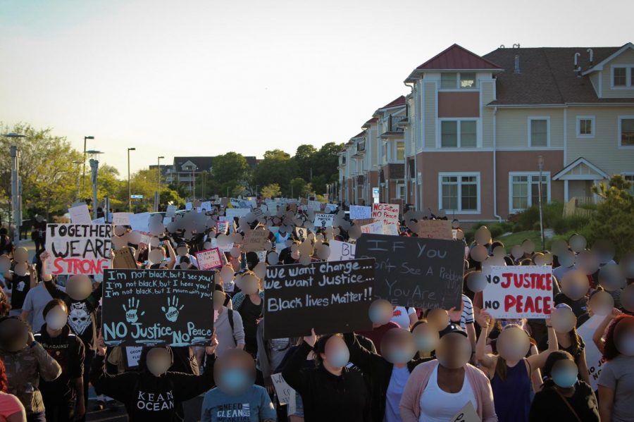 Protesters rally in Asbury Park for Black Lives Matter. 