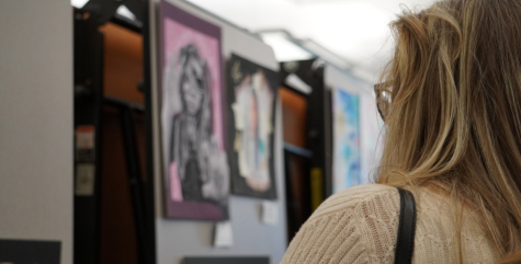 The National Art Honor Society Art Show highlighted student artwork . The event also featured the induction ceremonies for students joining NAHS and Quill & Scroll.