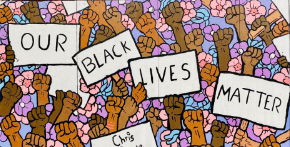 Art can intertwine itself with a movement, such as the black fist for
Black Lives Matter.
https://creativecommons.org/licenses/by/2.0/ 
