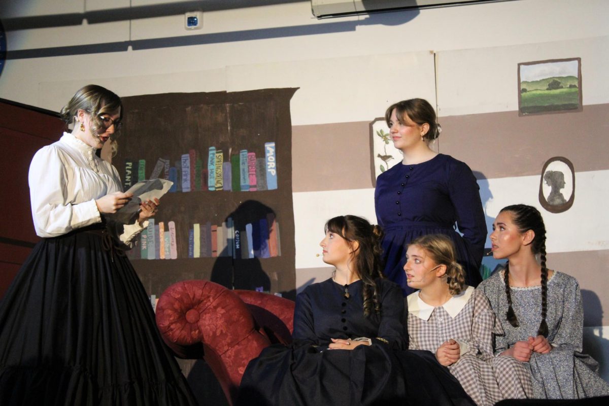 The cast of “Little Women” Avery Decker, Liza Madore, Molly McCarthy, Juliana Harary and Charlotte Mathias perform on opening night.