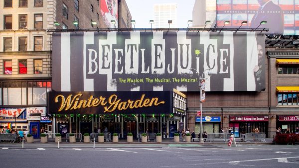 PHOTO OBTAINED FROM OPENVERSE THROUGH CREATIVE COMMONS.

Broadway’s “Beetlejuice” poster featured in Manhattan, New York City on July 3, 2019. ”Winter Garden - Beetlejuice the Musical (48193414951)” by Ajay Suresh from New York, NY, USA is licensed under CC BY 2.0.